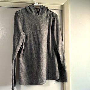 🍇 open back knit hooded ballet sweater size large